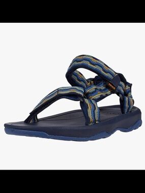Teva sandal navy blue gold new in box size 6